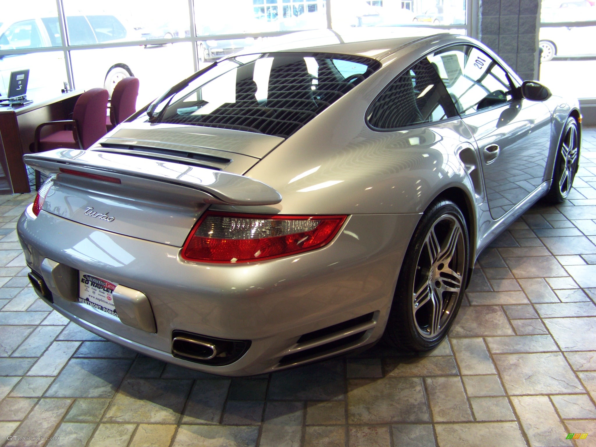 2007 911 Turbo Coupe - GT Silver Metallic / Black Full Leather photo #5