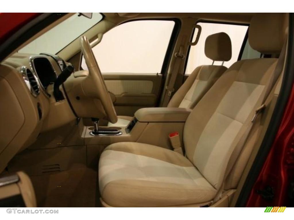 2008 Explorer XLT 4x4 - Redfire Metallic / Camel photo #9