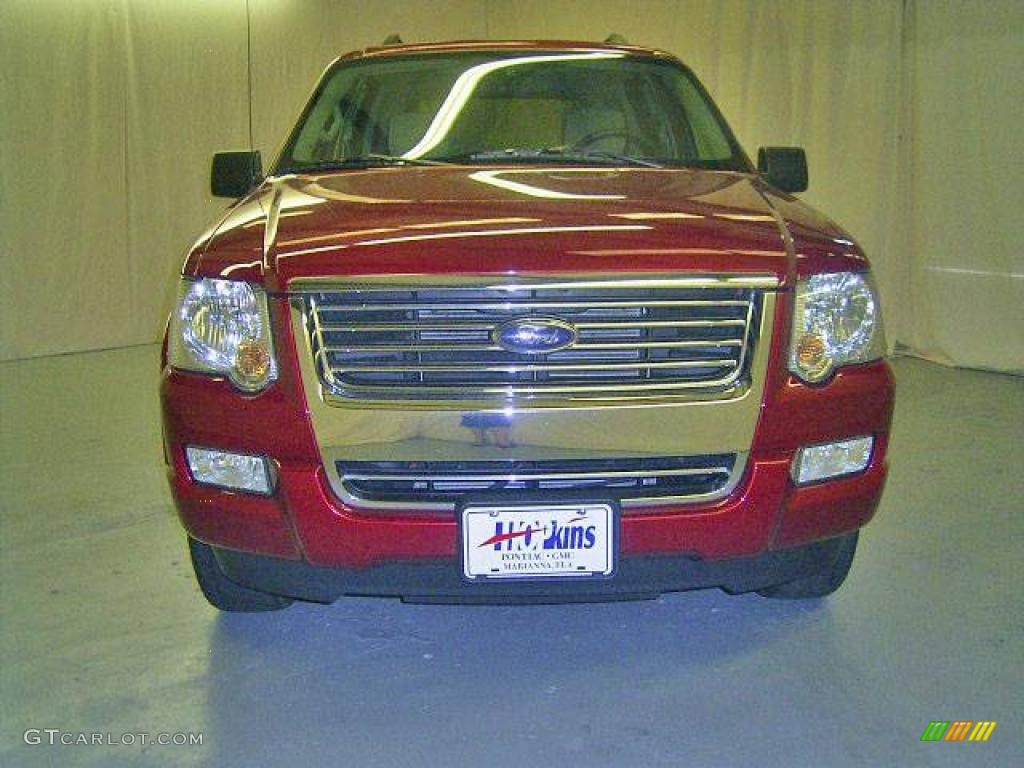 2008 Explorer XLT - Redfire Metallic / Black/Stone photo #5