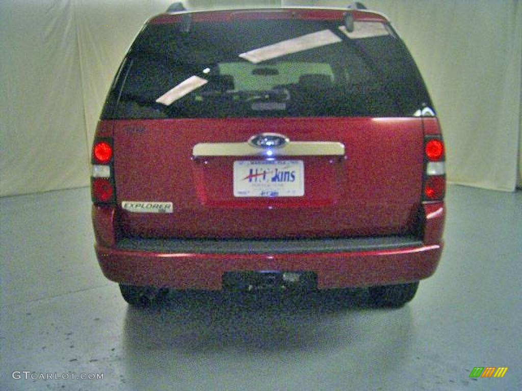 2008 Explorer XLT - Redfire Metallic / Black/Stone photo #6