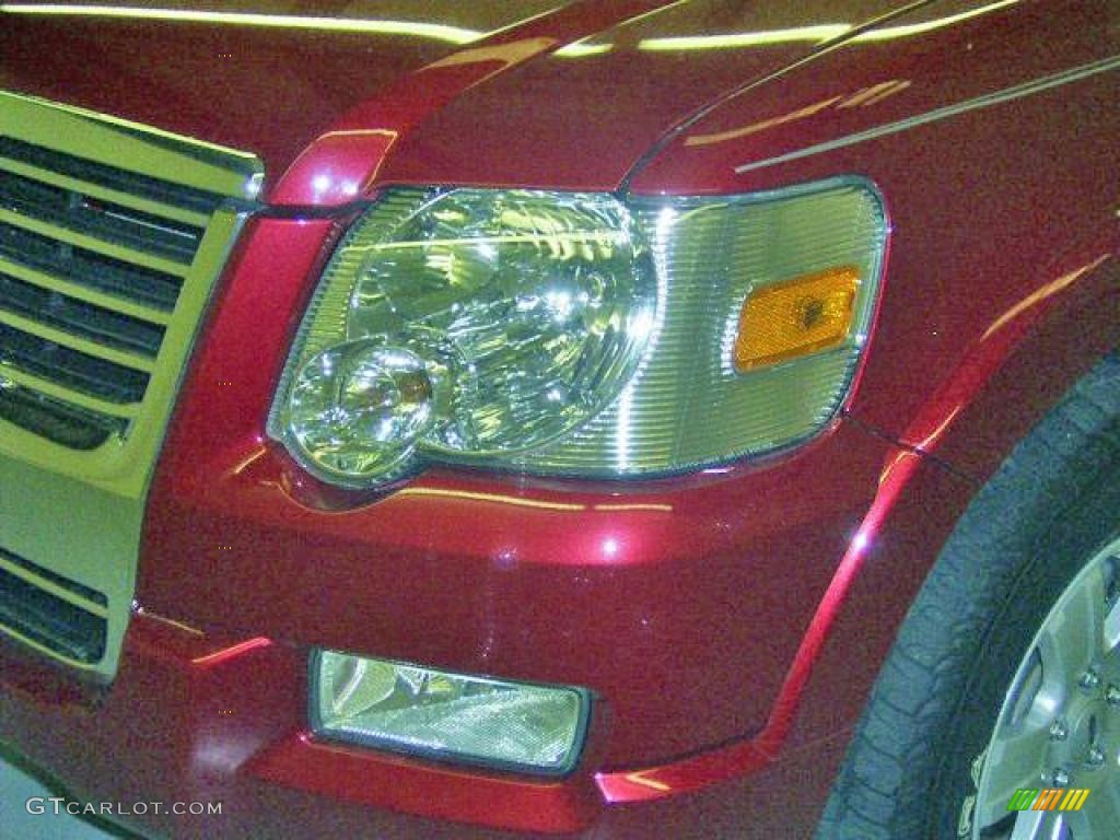 2008 Explorer XLT - Redfire Metallic / Black/Stone photo #9