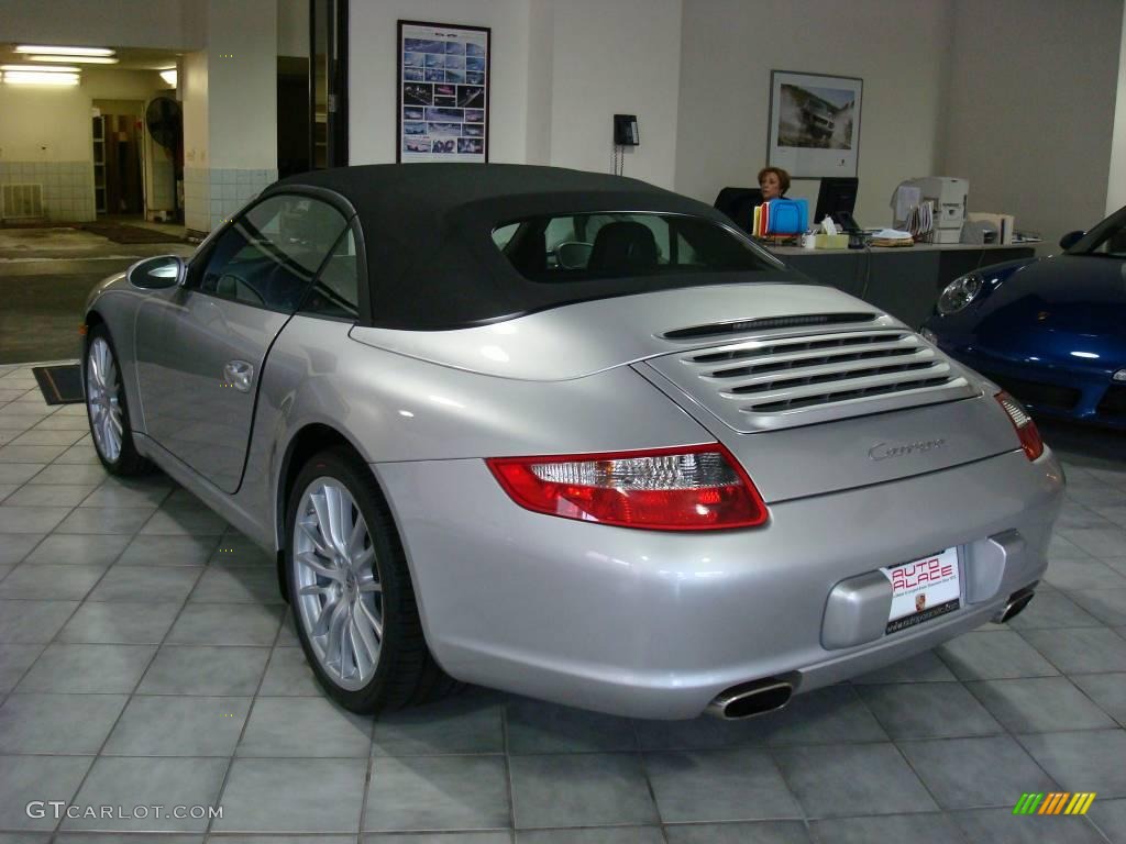 2008 911 Carrera Cabriolet - Arctic Silver Metallic / Black photo #3