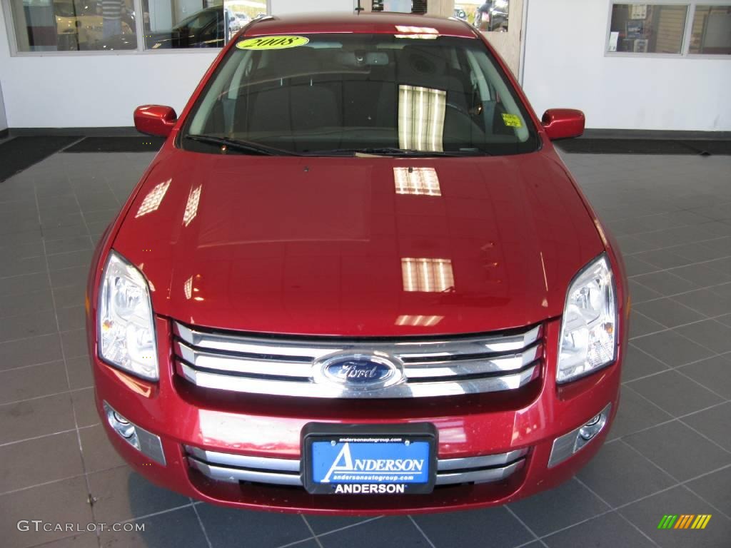 2008 Fusion SEL V6 - Redfire Metallic / Charcoal Black photo #18