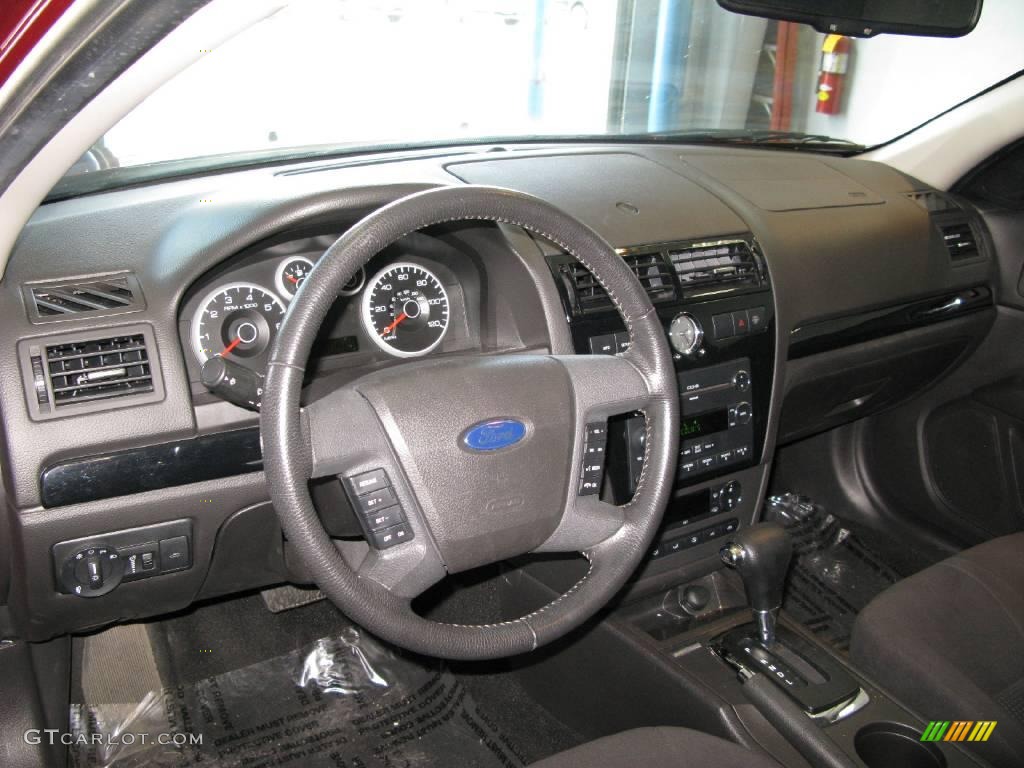 2008 Fusion SEL V6 - Redfire Metallic / Charcoal Black photo #40