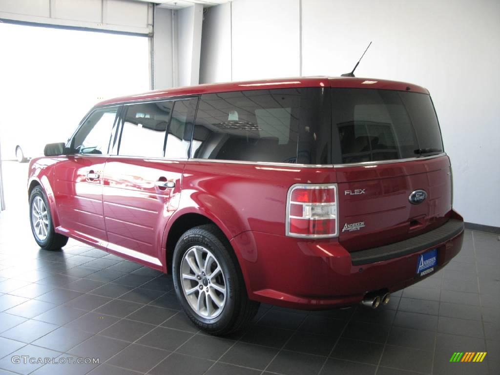 2009 Flex SEL - Redfire Metallic / Charcoal Black photo #6