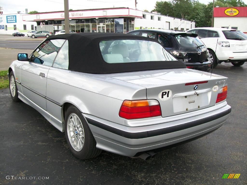 1998 3 Series 328i Convertible - Arctic Silver Metallic / Gray photo #3