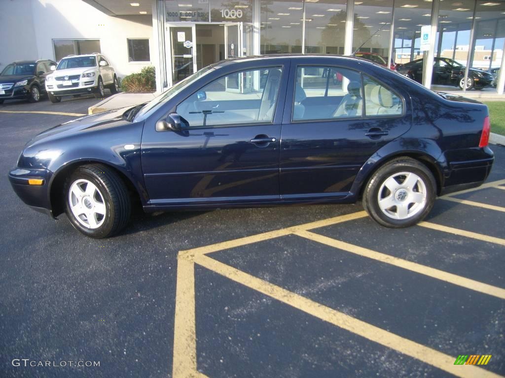 1999 Jetta GLS Sedan - Atlantic Blue Mica / Grey photo #2