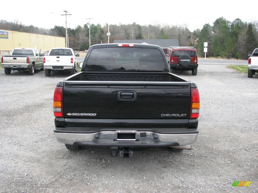 2002 Silverado 1500 LT Extended Cab - Onyx Black / Medium Gray photo #7