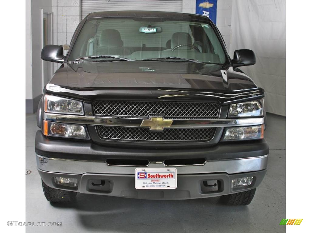 2004 Silverado 1500 Z71 Extended Cab 4x4 - Dark Gray Metallic / Medium Gray photo #2