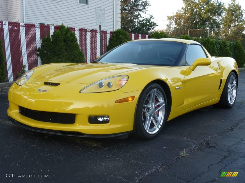 2006 Corvette Z06 - Velocity Yellow / Ebony Black photo #1