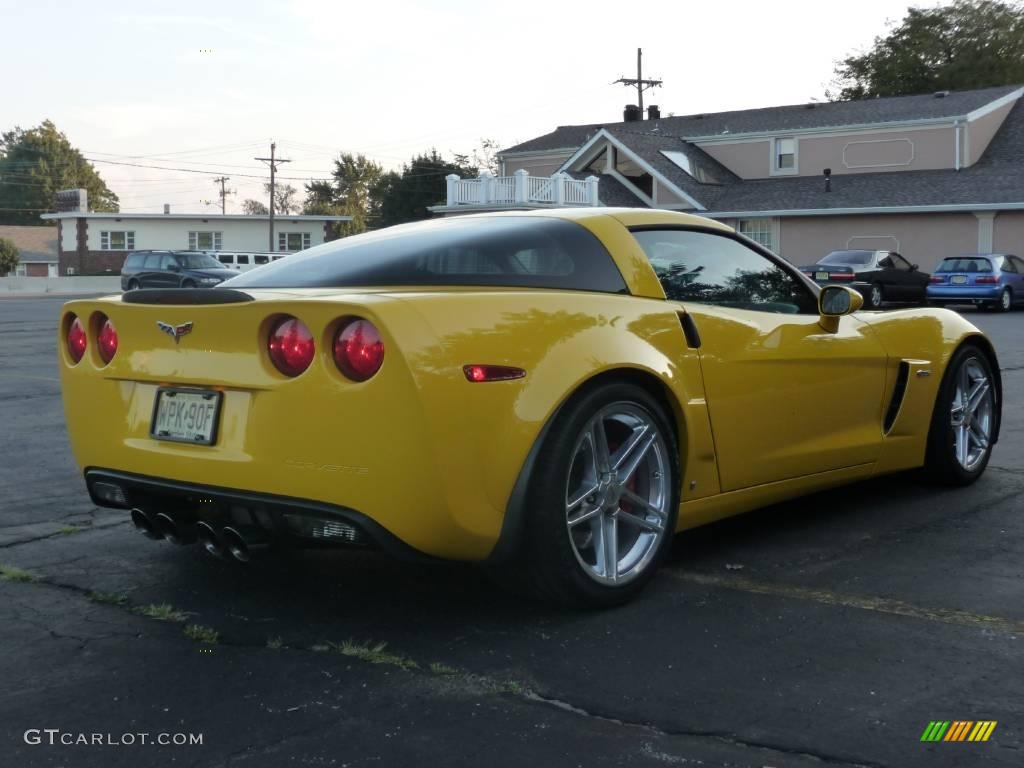 2006 Corvette Z06 - Velocity Yellow / Ebony Black photo #3