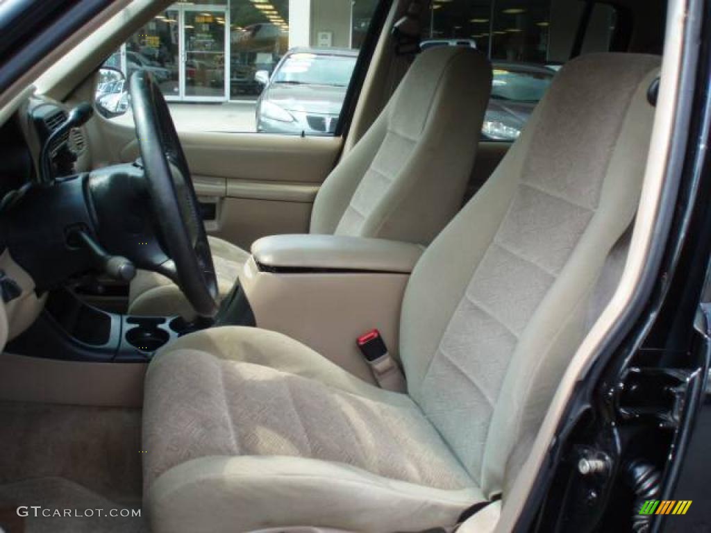2001 Explorer XLT - Black / Medium Prairie Tan photo #8