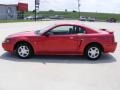 2001 Laser Red Metallic Ford Mustang V6 Coupe  photo #6