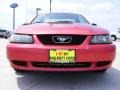 2001 Laser Red Metallic Ford Mustang V6 Coupe  photo #9