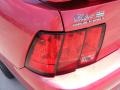 2001 Laser Red Metallic Ford Mustang V6 Coupe  photo #15