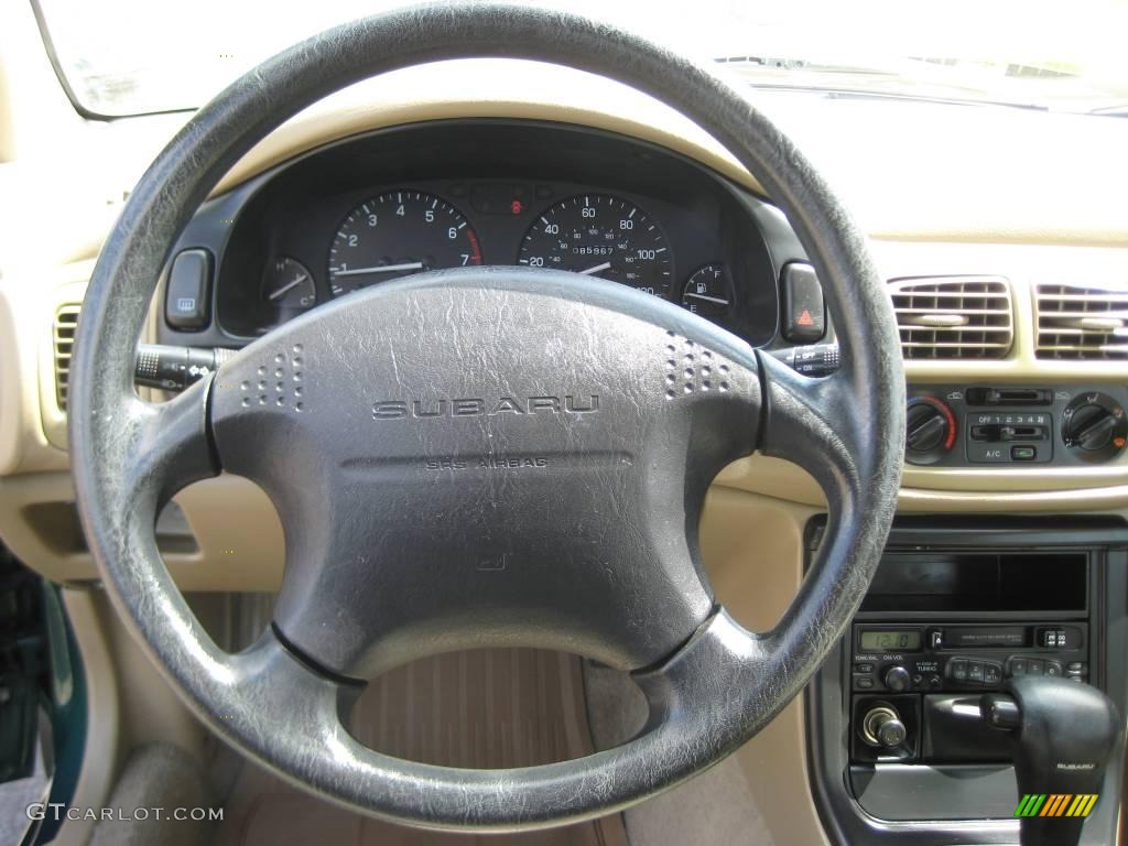 1997 Impreza L Wagon - Acadia Green Pearl Metallic / Beige photo #23