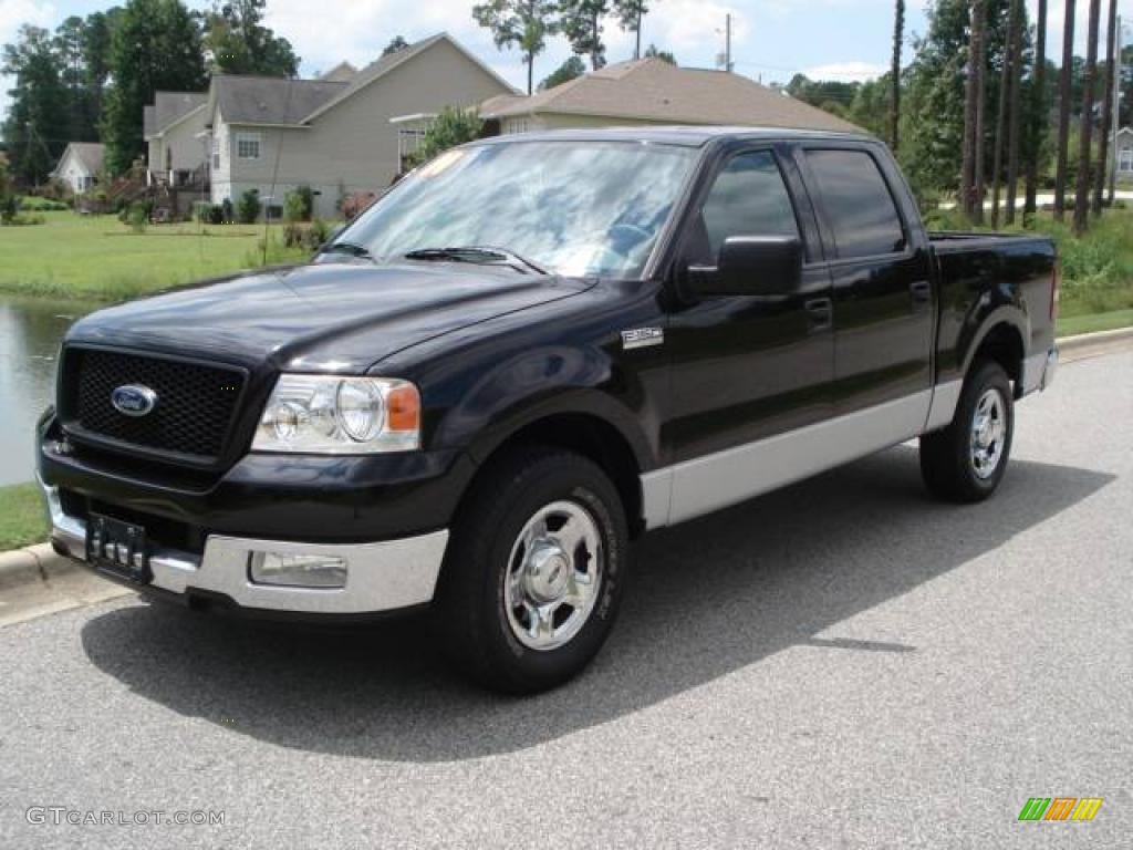 2004 F150 XLT SuperCrew - Black / Dark Flint photo #3