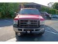 2005 Red Ford F350 Super Duty XL Regular Cab Chassis Stake Truck  photo #2