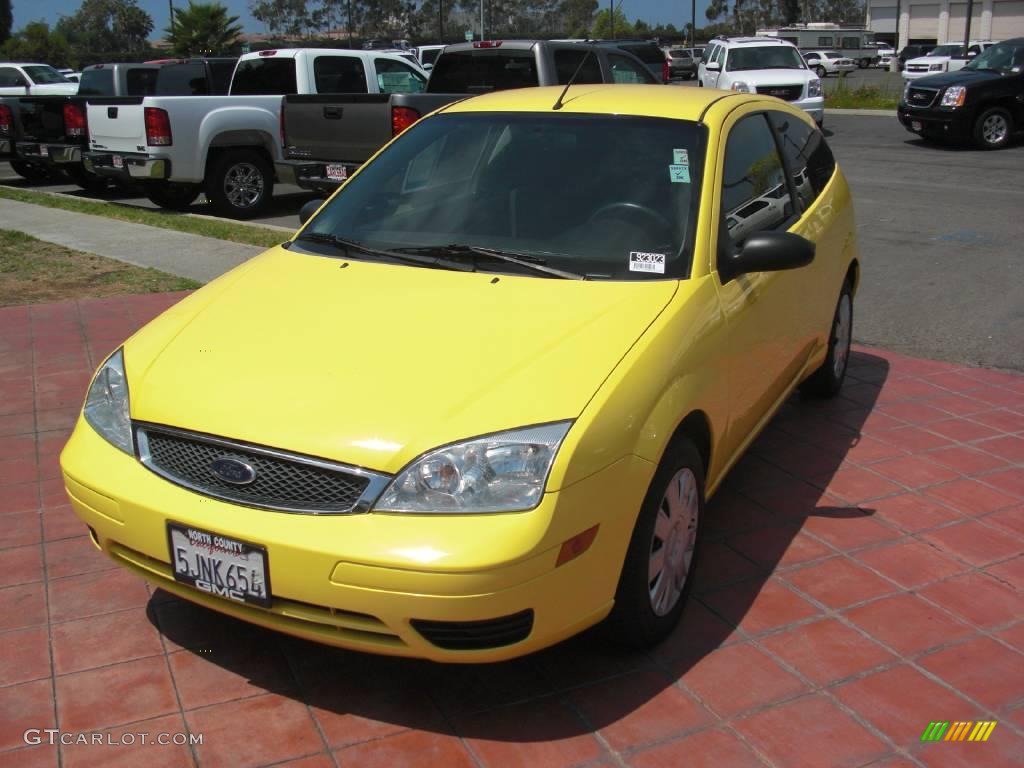 2005 Egg Yolk Yellow Ford Focus ZX3 S Coupe #16687838 | GTCarLot.com - Car  Color Galleries