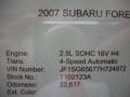2007 Urban Gray Metallic Subaru Forester 2.5 X Premium  photo #23