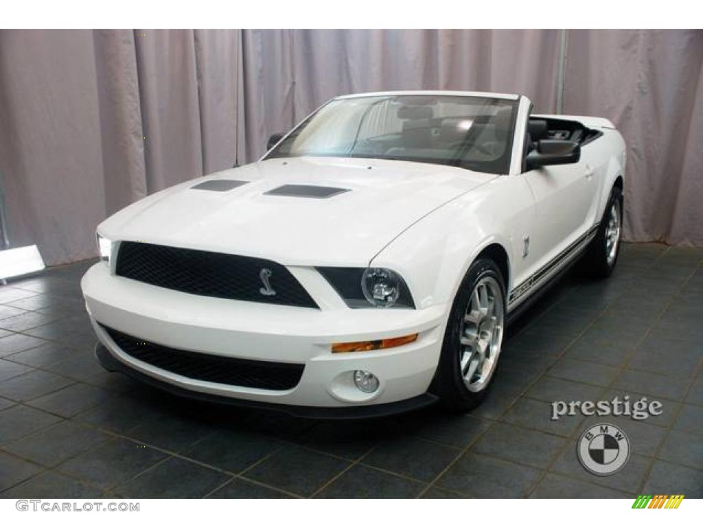 2009 Mustang Shelby GT500 Convertible - Performance White / Dark Charcoal photo #1
