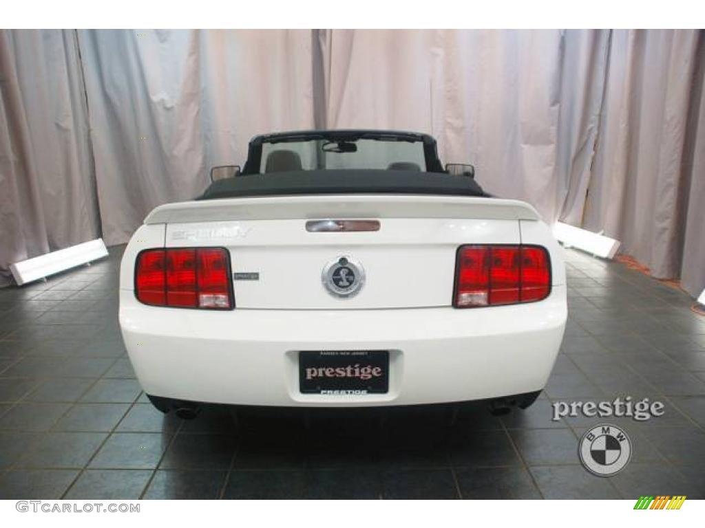 2009 Mustang Shelby GT500 Convertible - Performance White / Dark Charcoal photo #2