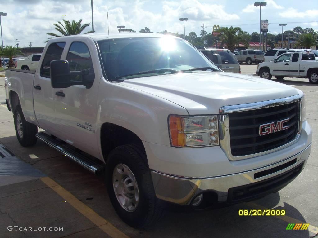 2007 Sierra 2500HD Crew Cab - Summit White / Dark Titanium photo #5