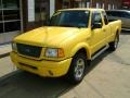 2003 Chrome Yellow Ford Ranger Edge SuperCab 4x4  photo #2