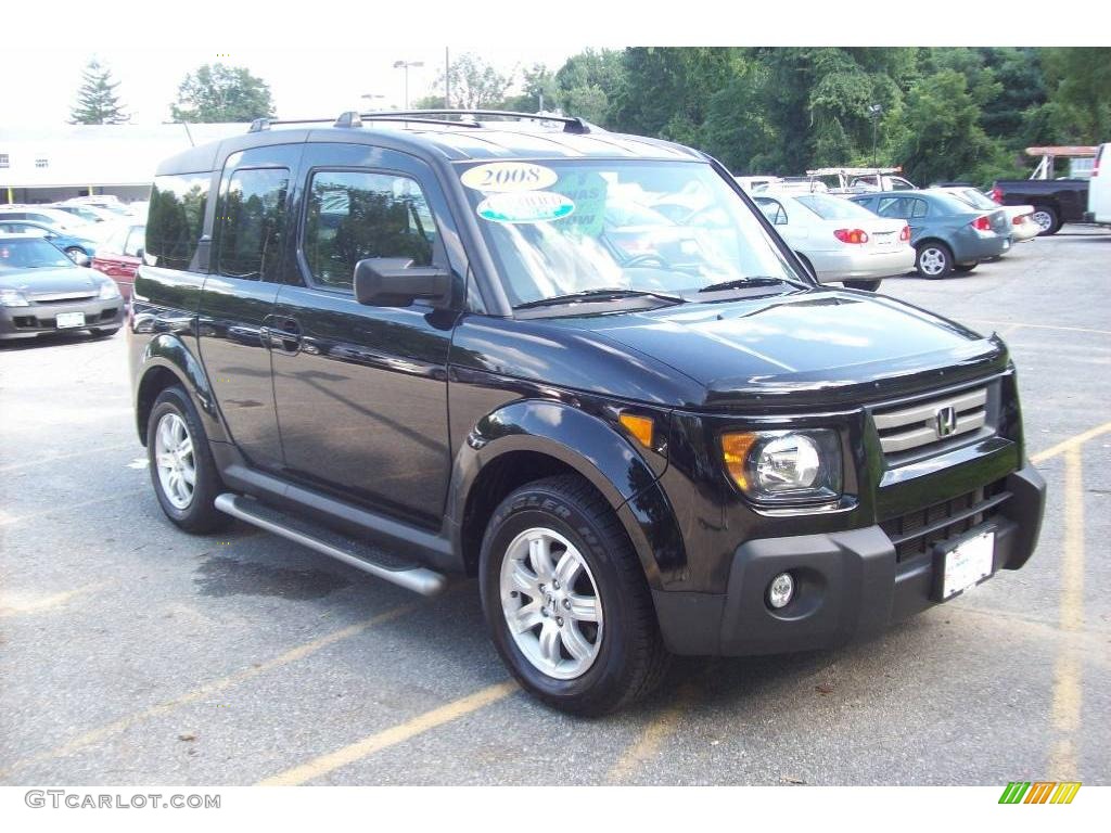 2008 Element EX AWD - Nighthawk Black Pearl / Gray/Black photo #1