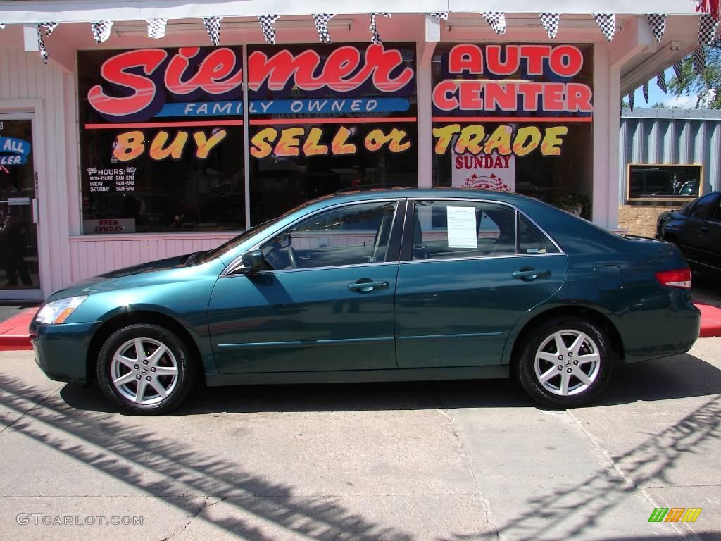 2003 Accord EX V6 Sedan - Noble Green Pearl / Ivory photo #1