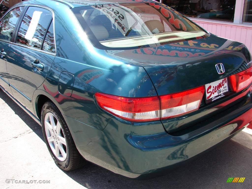 2003 Accord EX V6 Sedan - Noble Green Pearl / Ivory photo #12