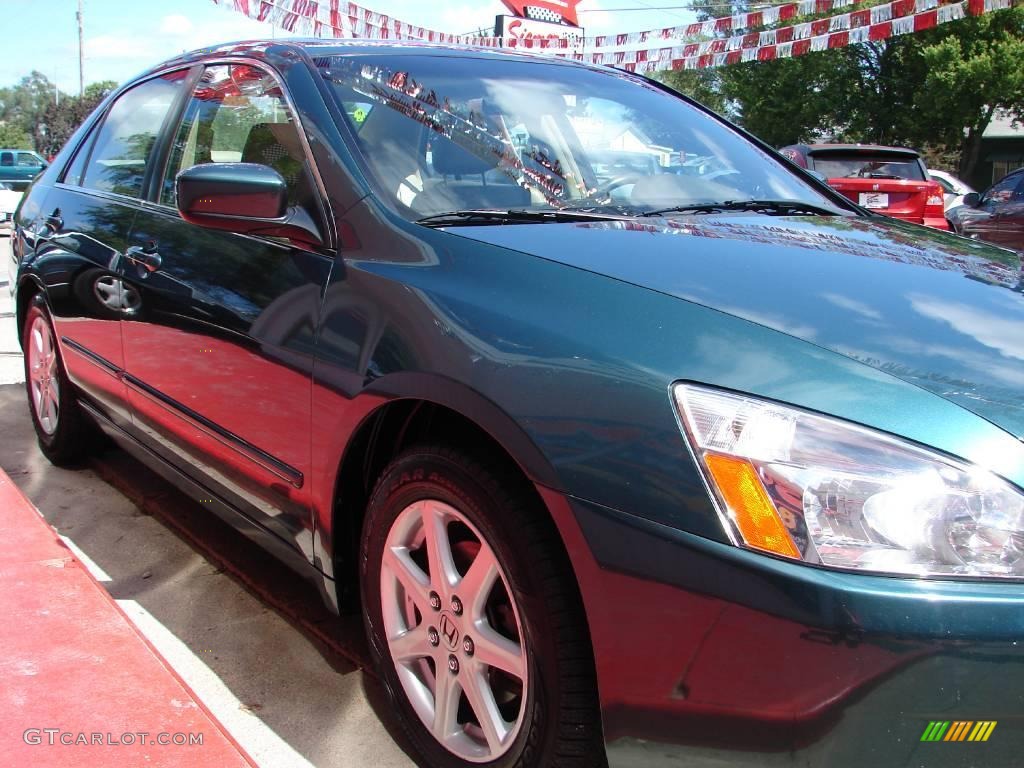 2003 Accord EX V6 Sedan - Noble Green Pearl / Ivory photo #25