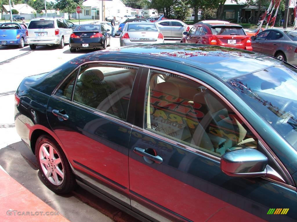 2003 Accord EX V6 Sedan - Noble Green Pearl / Ivory photo #32