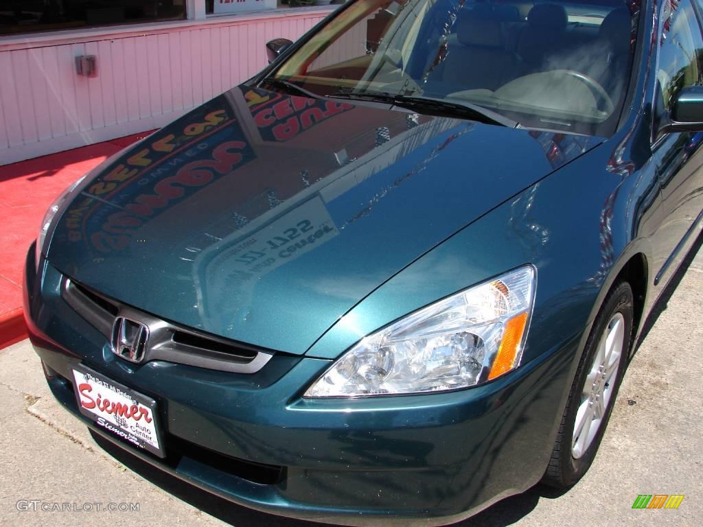 2003 Accord EX V6 Sedan - Noble Green Pearl / Ivory photo #35