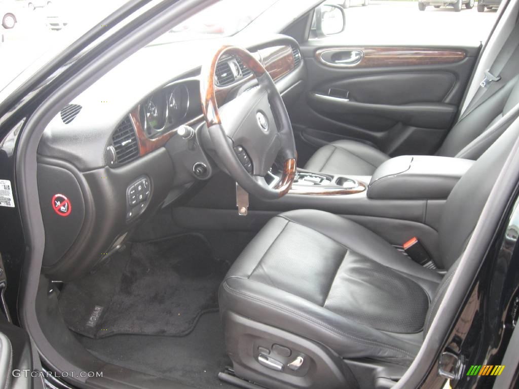 2009 XJ Vanden Plas - Ultimate Black / Charcoal/Charcoal photo #12