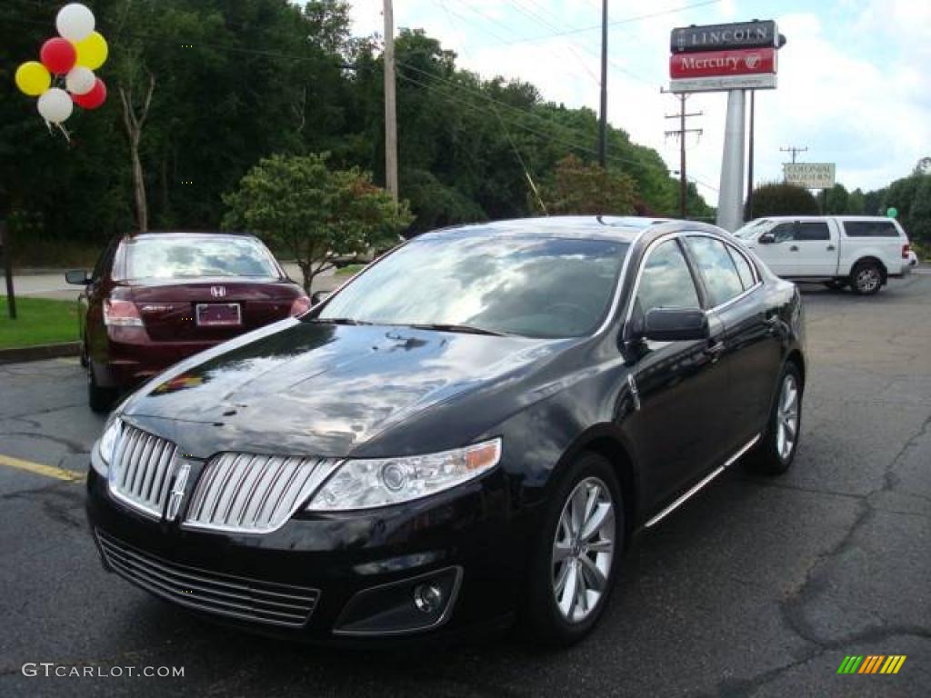 2009 MKS AWD Sedan - Tuxedo Black Metallic / Charcoal Black photo #1