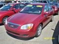 2007 Radiant Red Kia Spectra EX Sedan  photo #3