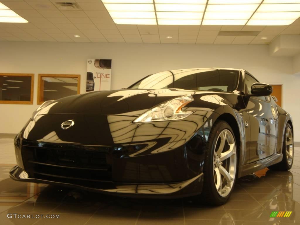 2009 370Z NISMO Coupe - Magnetic Black / NISMO Black/Red photo #1