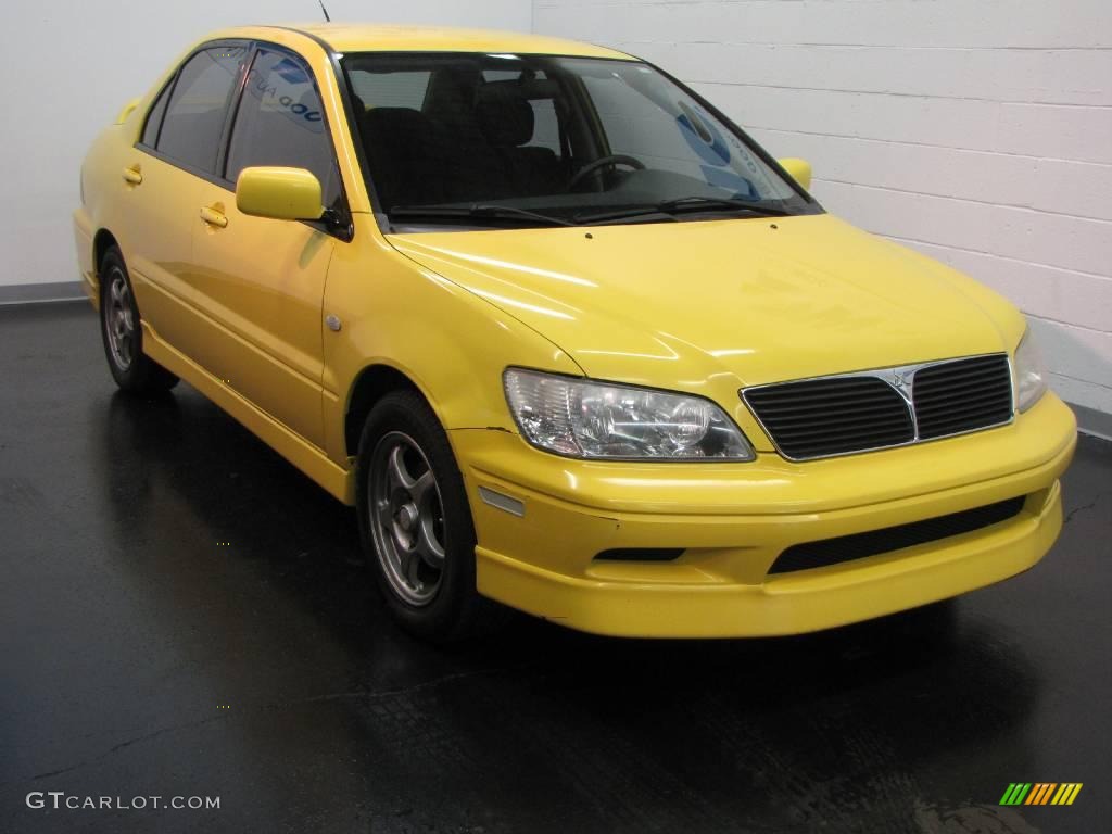 Lightning Yellow Mitsubishi Lancer