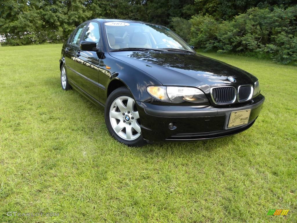 2003 3 Series 325i Sedan - Jet Black / Sand photo #1