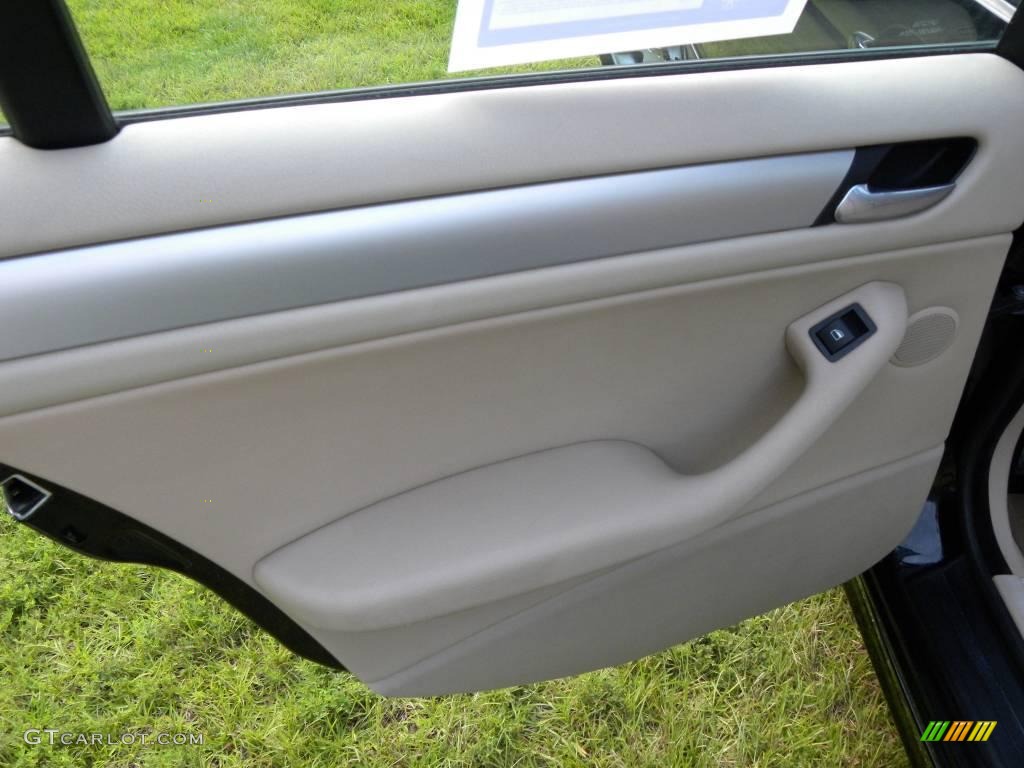 2003 3 Series 325i Sedan - Jet Black / Sand photo #8