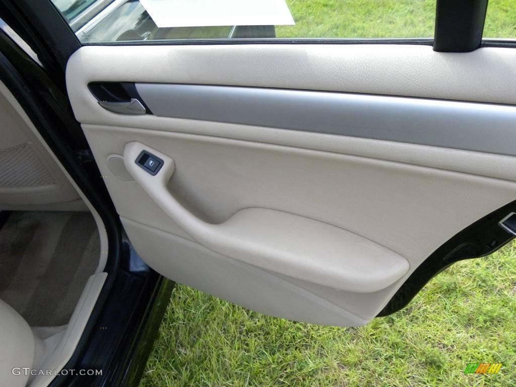 2003 3 Series 325i Sedan - Jet Black / Sand photo #12