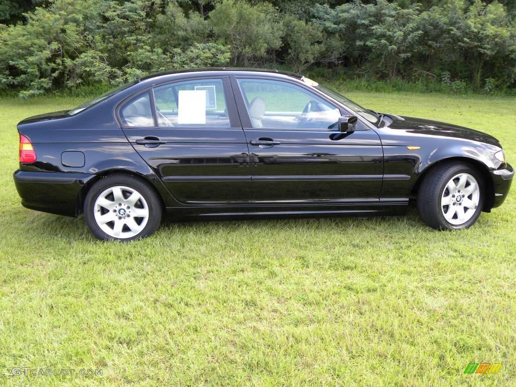 2003 3 Series 325i Sedan - Jet Black / Sand photo #13