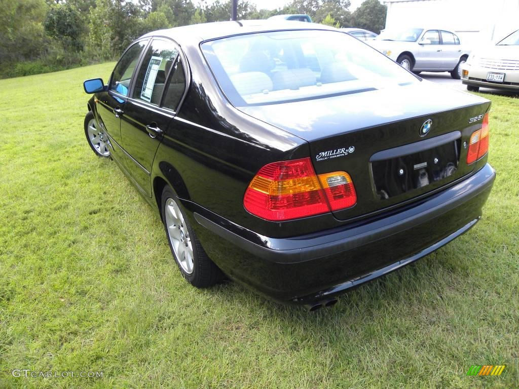 2003 3 Series 325i Sedan - Jet Black / Sand photo #16