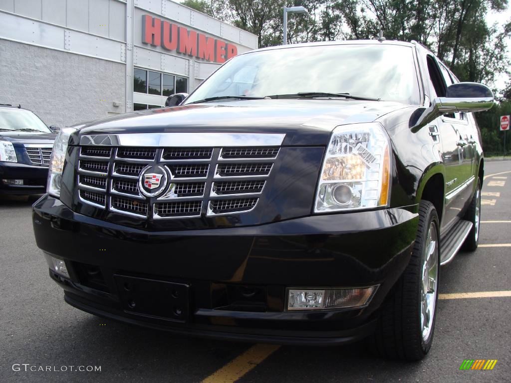 2007 Escalade ESV AWD - Black Raven / Cocoa/Light Cashmere photo #1