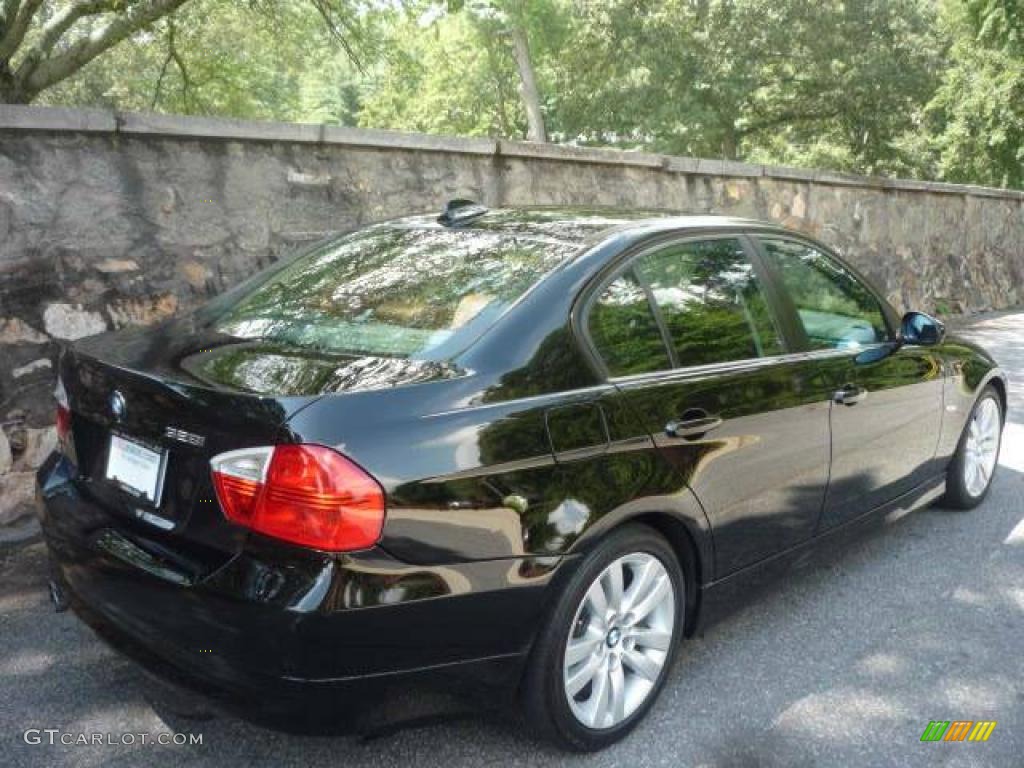 2007 3 Series 328i Sedan - Jet Black / Terra/Black Dakota Leather photo #4