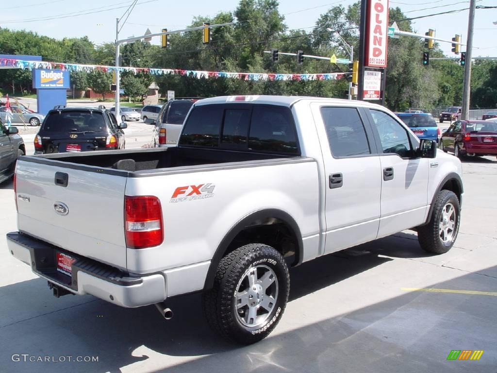 2005 F150 FX4 SuperCrew 4x4 - Silver Metallic / Black photo #4