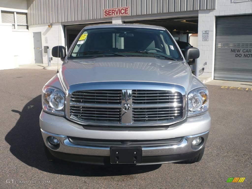 2007 Ram 1500 Big Horn Edition Quad Cab 4x4 - Bright Silver Metallic / Medium Slate Gray photo #2