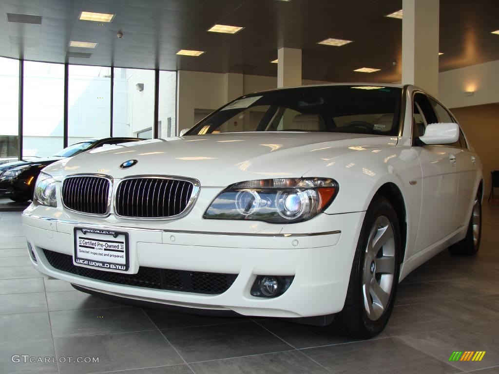 2007 7 Series 750Li Sedan - Alpine White / Cream Beige photo #1