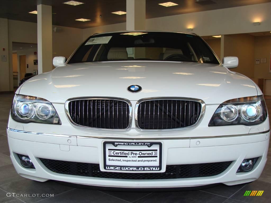 2007 7 Series 750Li Sedan - Alpine White / Cream Beige photo #2